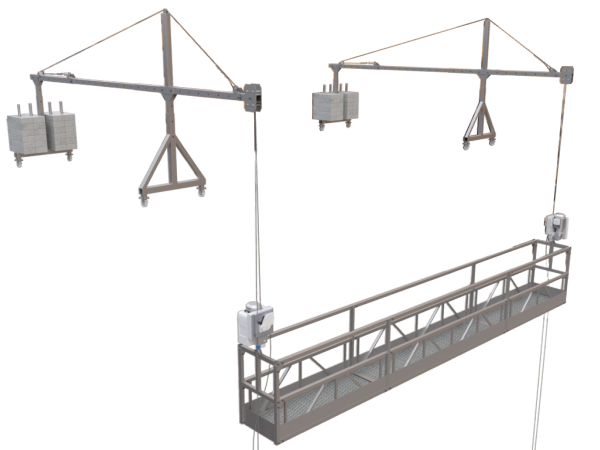 Plataforma suspendida de accionamiento motorizado Plataforma suspendida de accionamiento motorizado